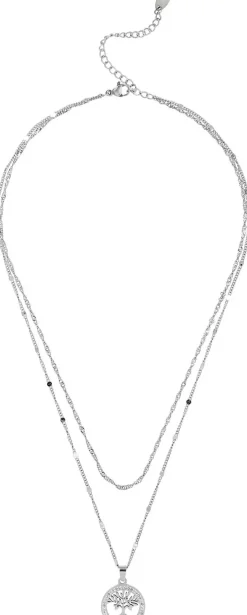 Collier multirangs - Steel Tree