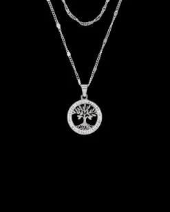 Collier multirangs - Steel Tree