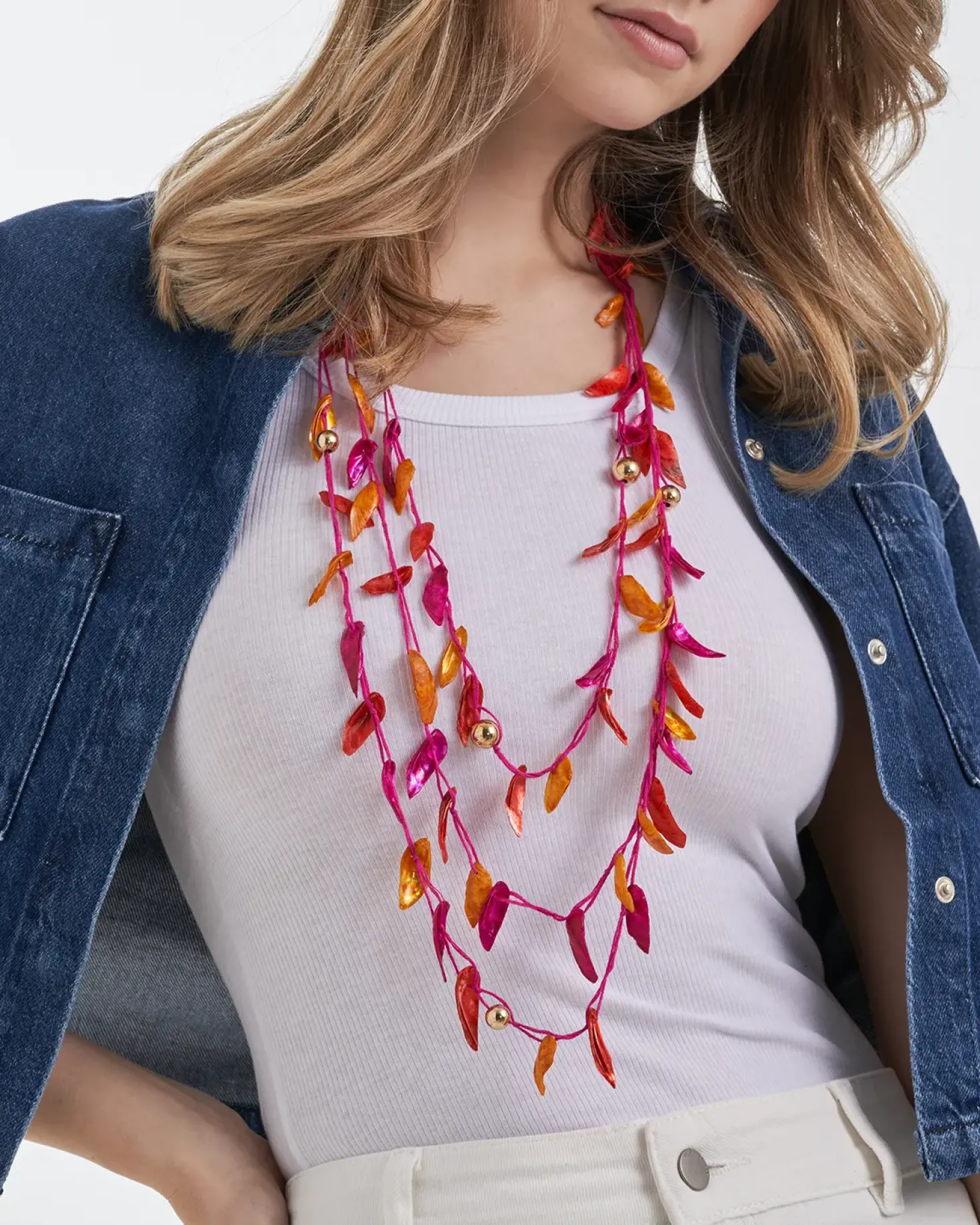 Collier multirangs - Sunset Harmony