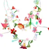 Collier multirangs - Vibrant Flowers