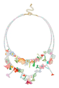 Collier multirangs - Vibrant Flowers