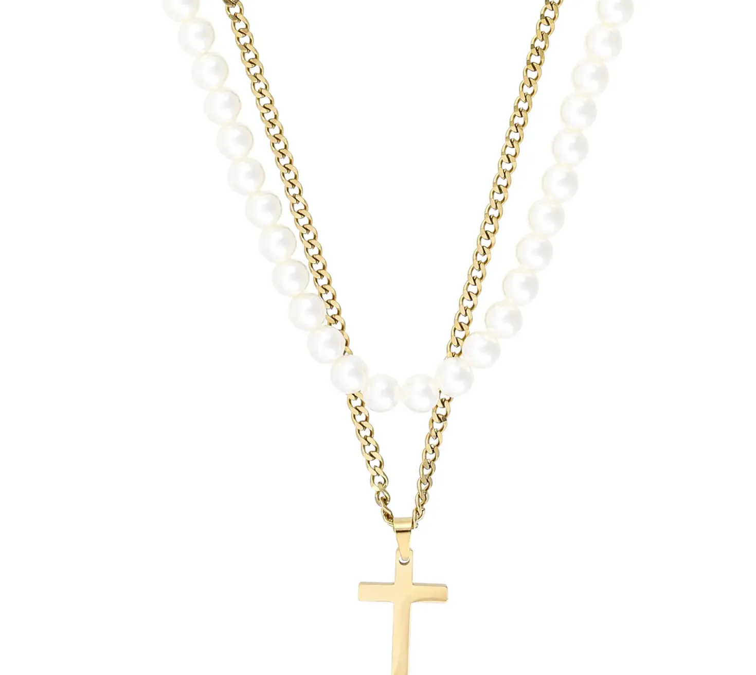 Collier multirangs pour homme