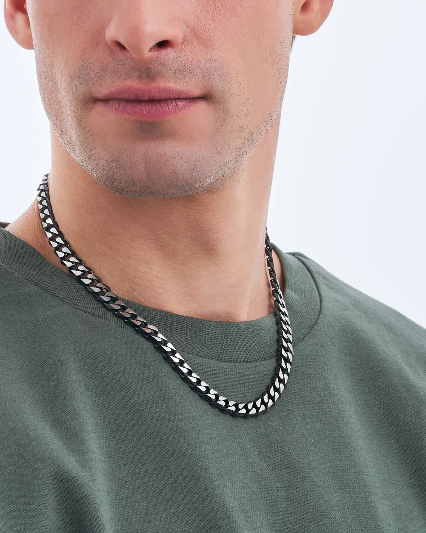 Collier pour homme - Black Steel