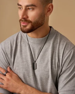 Collier pour homme - Black Design