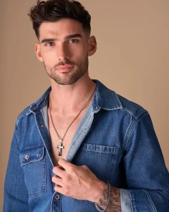 Collier pour homme - Shiny Cross