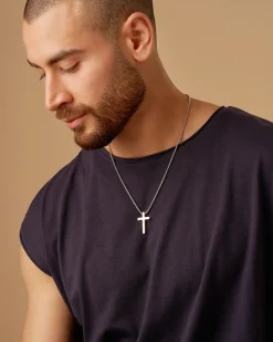 Collier pour homme - Steel Cross