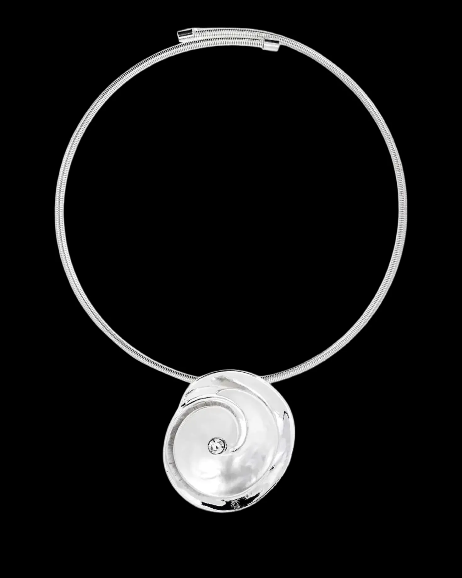 Collier ras du cou - Silver Flower