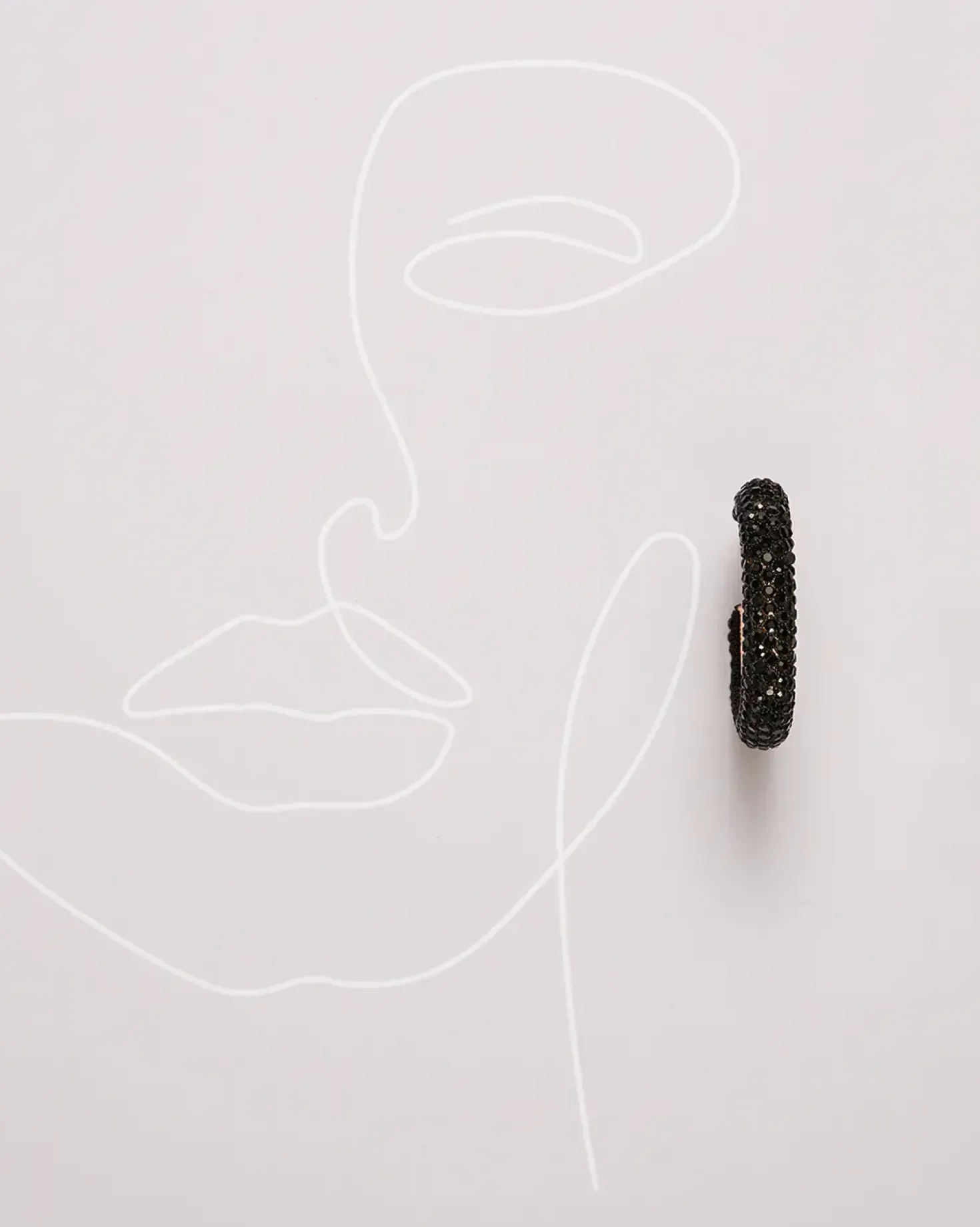 Créoles - Black Glitter