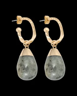 Créoles - Green Labradorite