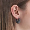 Créoles - Hematite Sparkle