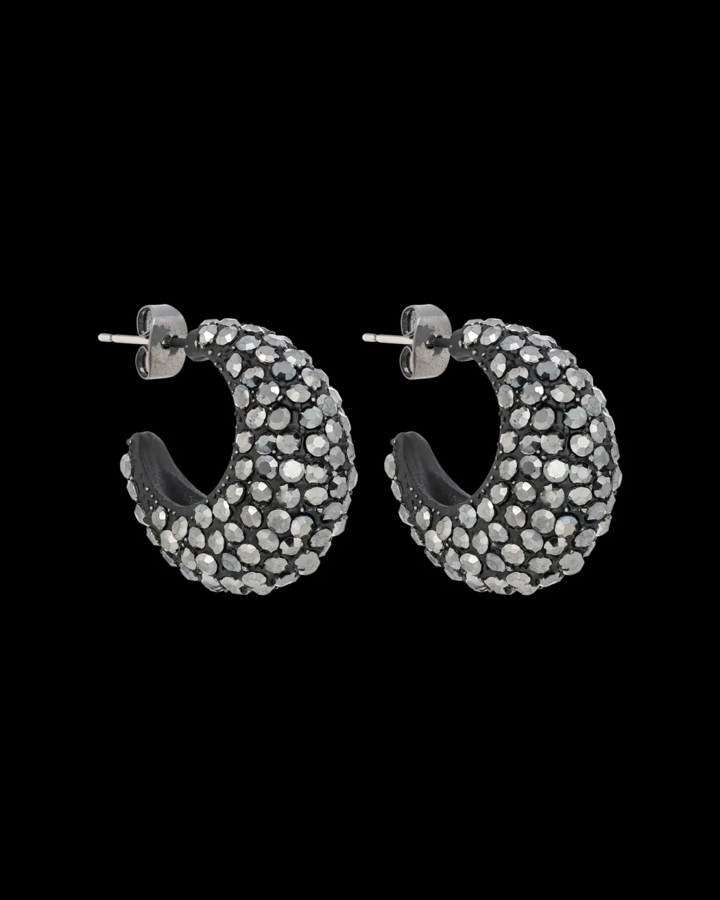 Créoles - Hematite Sparkle
