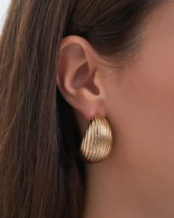 Créoles - Lined Hoop
