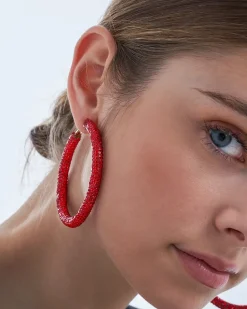 Créoles - Red Sparkle