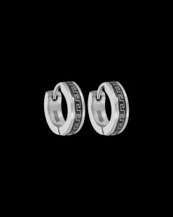 Créoles pour homme - Steel Labyrinth