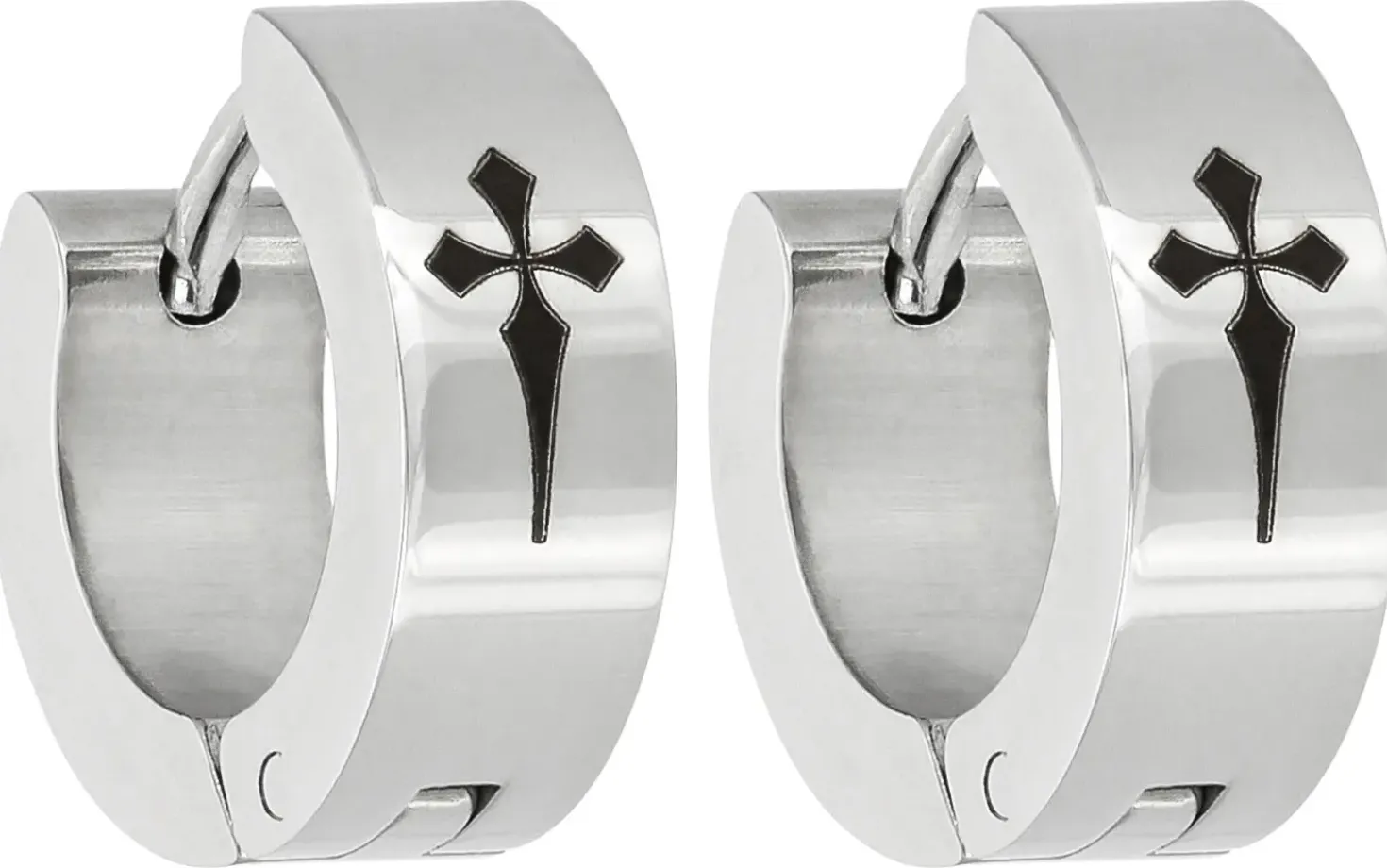 Créoles pour homme - Timeless Cross
