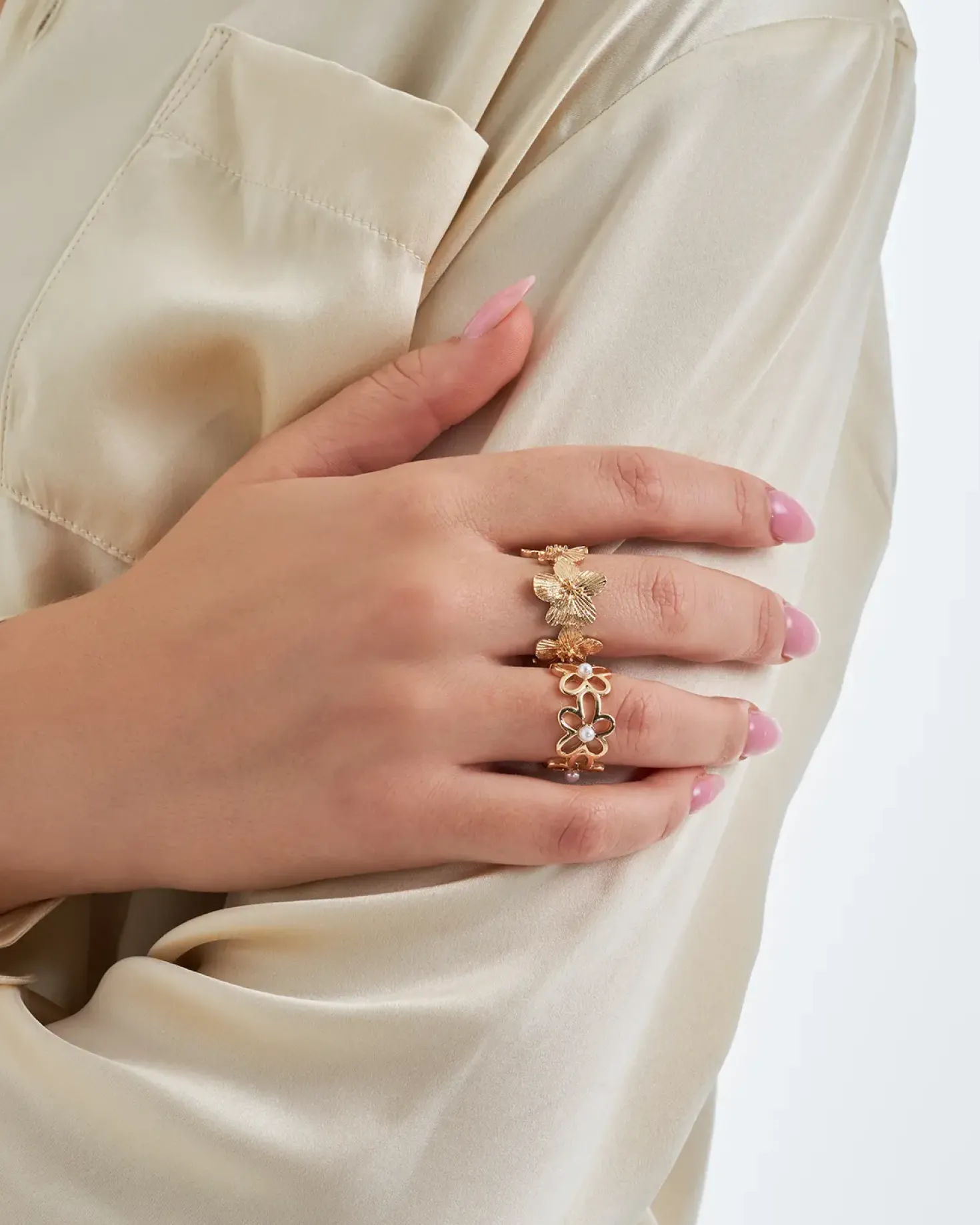 Ensemble de bagues - Bloomy Blossom