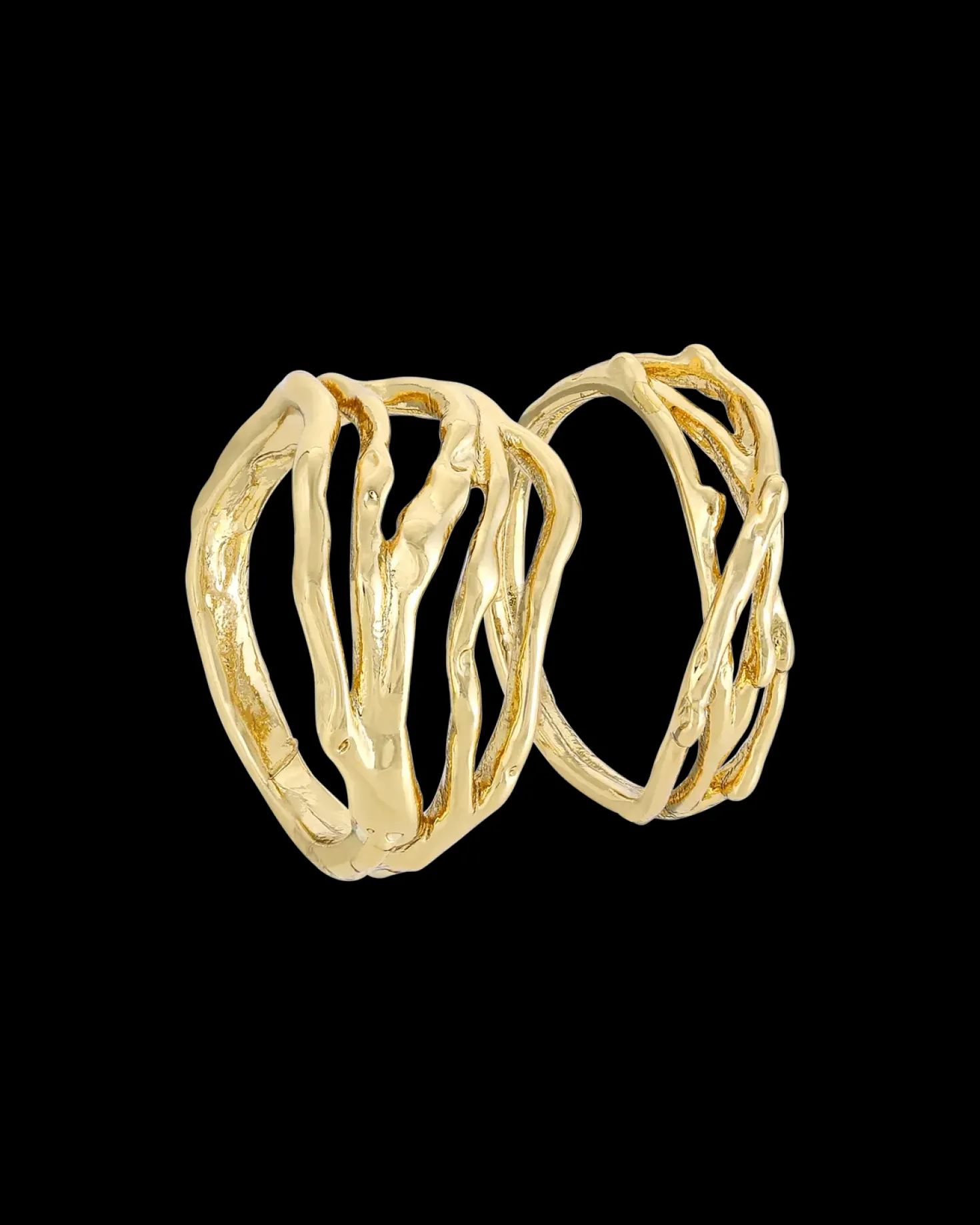 Ensemble de bagues - Golden Shine