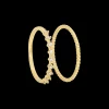Ensemble de bagues - Golden Zirconia
