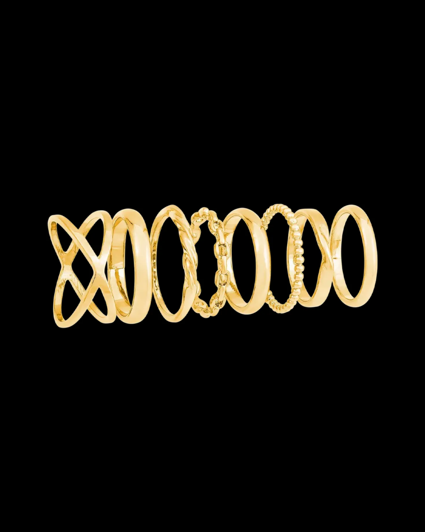 Ensemble de bagues - Golden Day