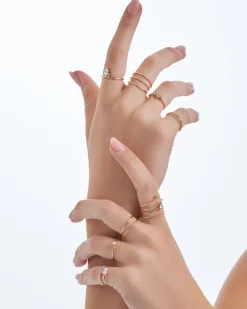 Ensemble de bagues - Golden Stacking