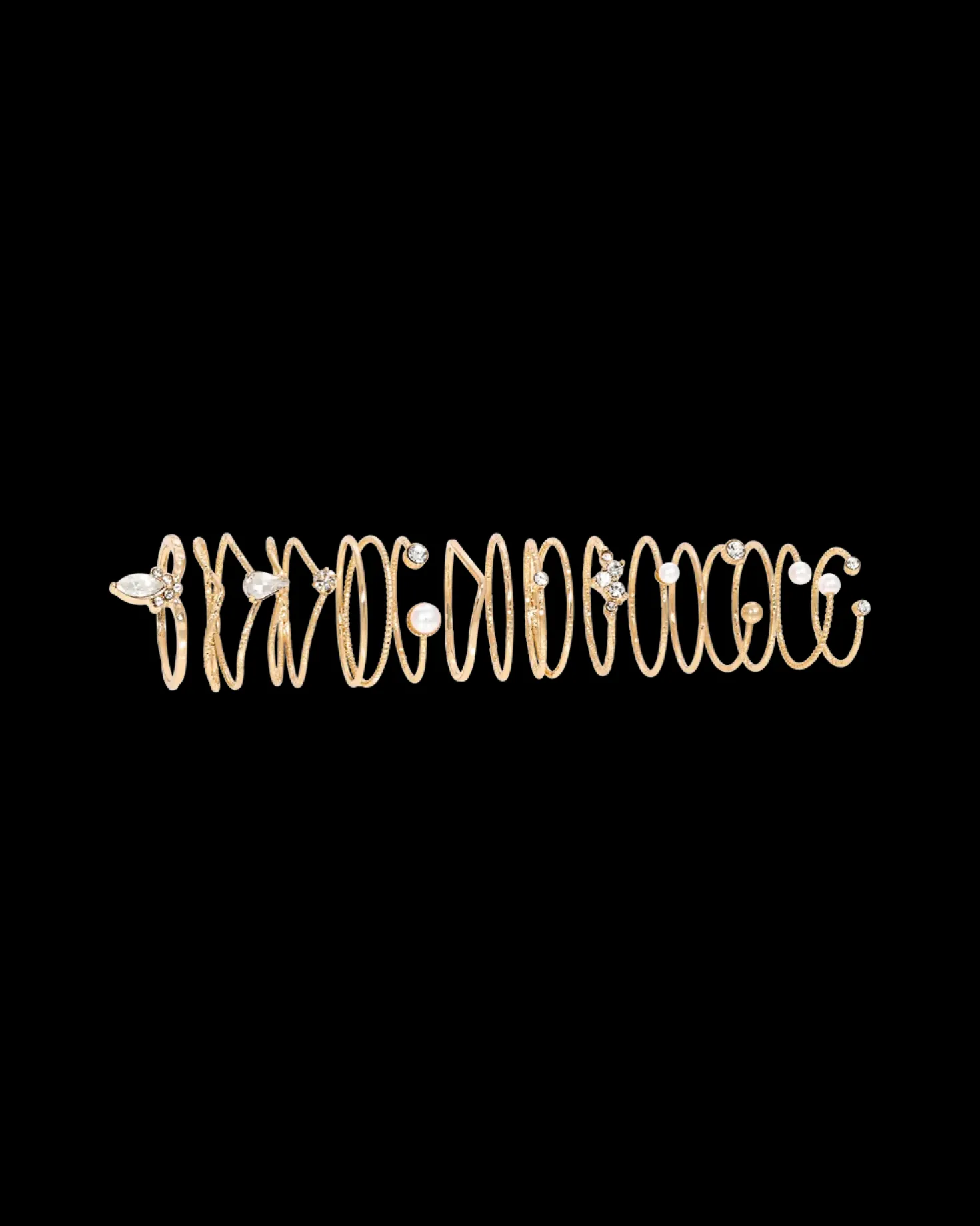 Ensemble de bagues - Golden Stacking