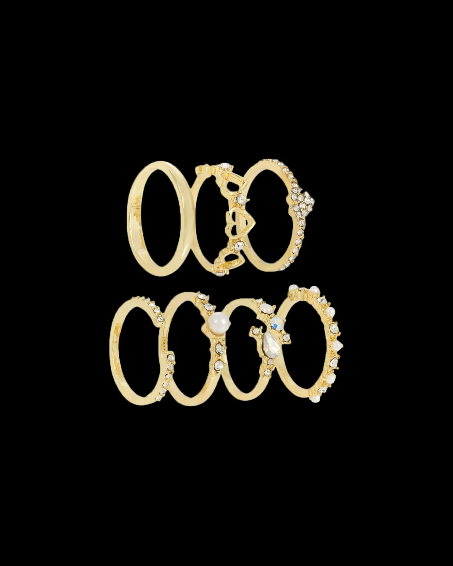 Ensemble de bagues - Golden Grace