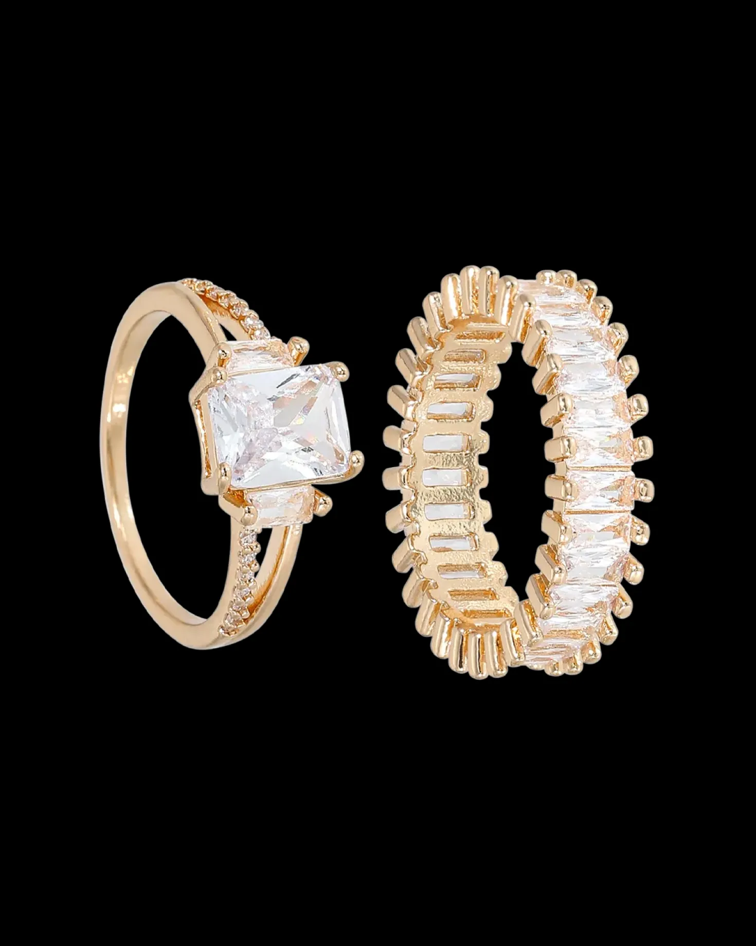 Ensemble de bagues - Golden Duo