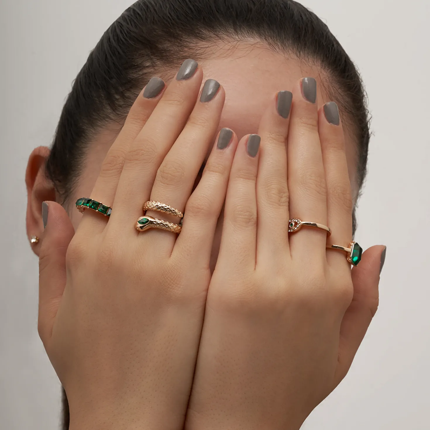 Ensemble de bagues - Green Mystique