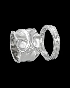Ensemble de bagues - Industrial Silver