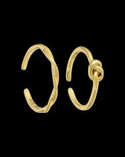 Ensemble de bagues d'orteil - Golden Duo