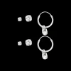 Ensemble de boucles d'oreilles - Silver Moment