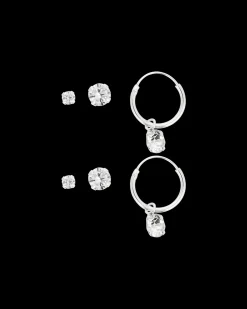 Ensemble de boucles d'oreilles - Silver Moment