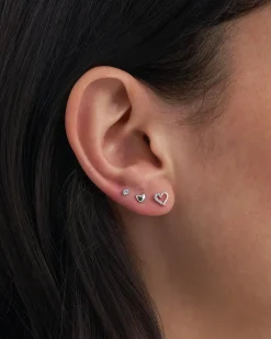 Ensemble de boucles d'oreilles - Heart Trio