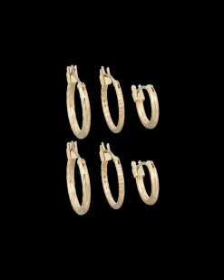 Ensemble de boucles d'oreilles - Gold Trio