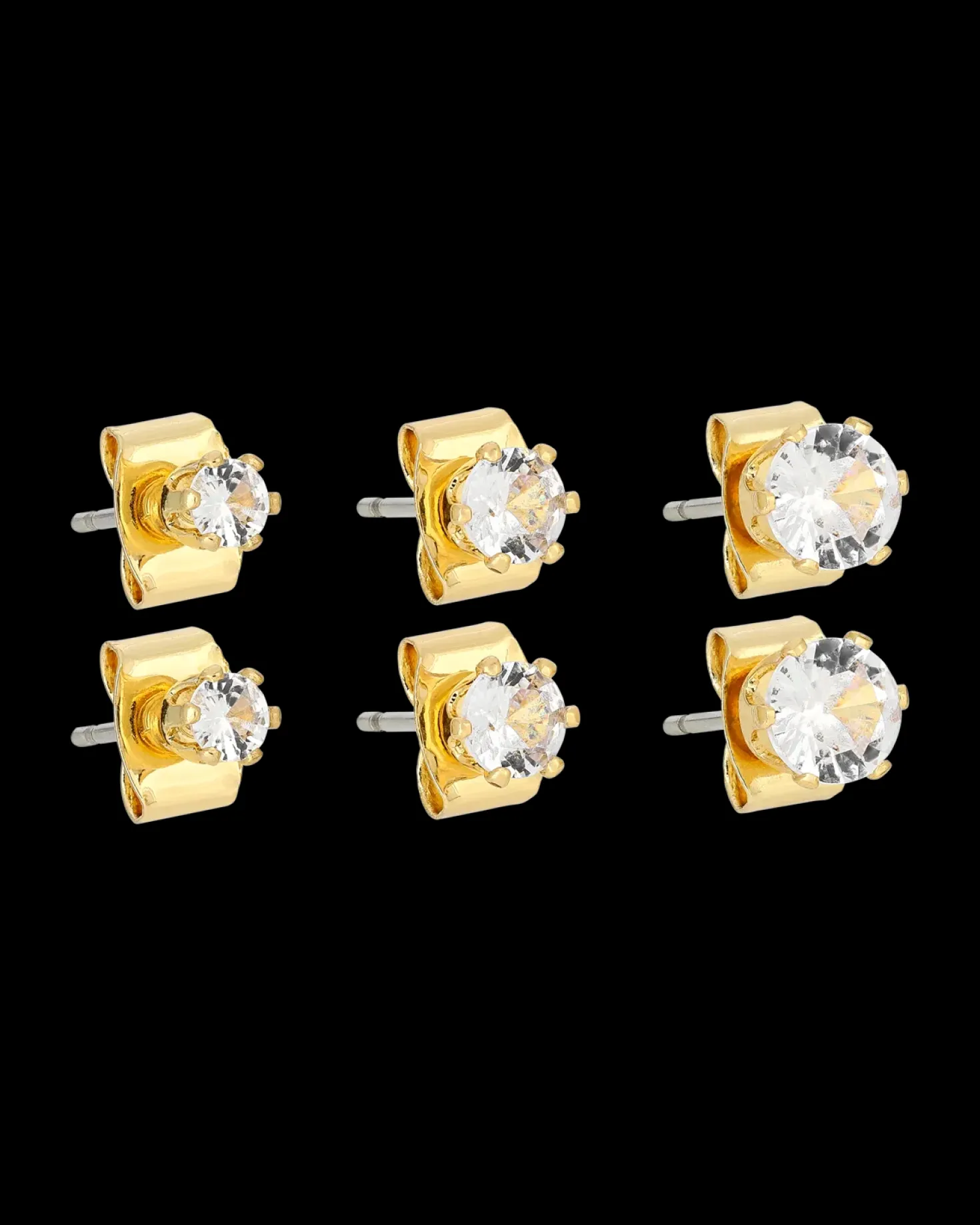Ensemble de boucles d’oreilles - Golden Shine