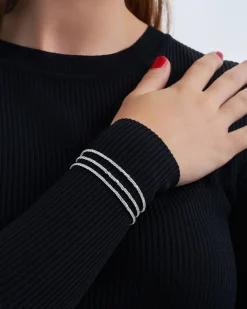 Ensemble de bracelets - Glossy Silver