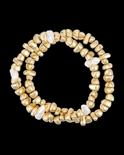 Ensemble de bracelets - Golden Pearls