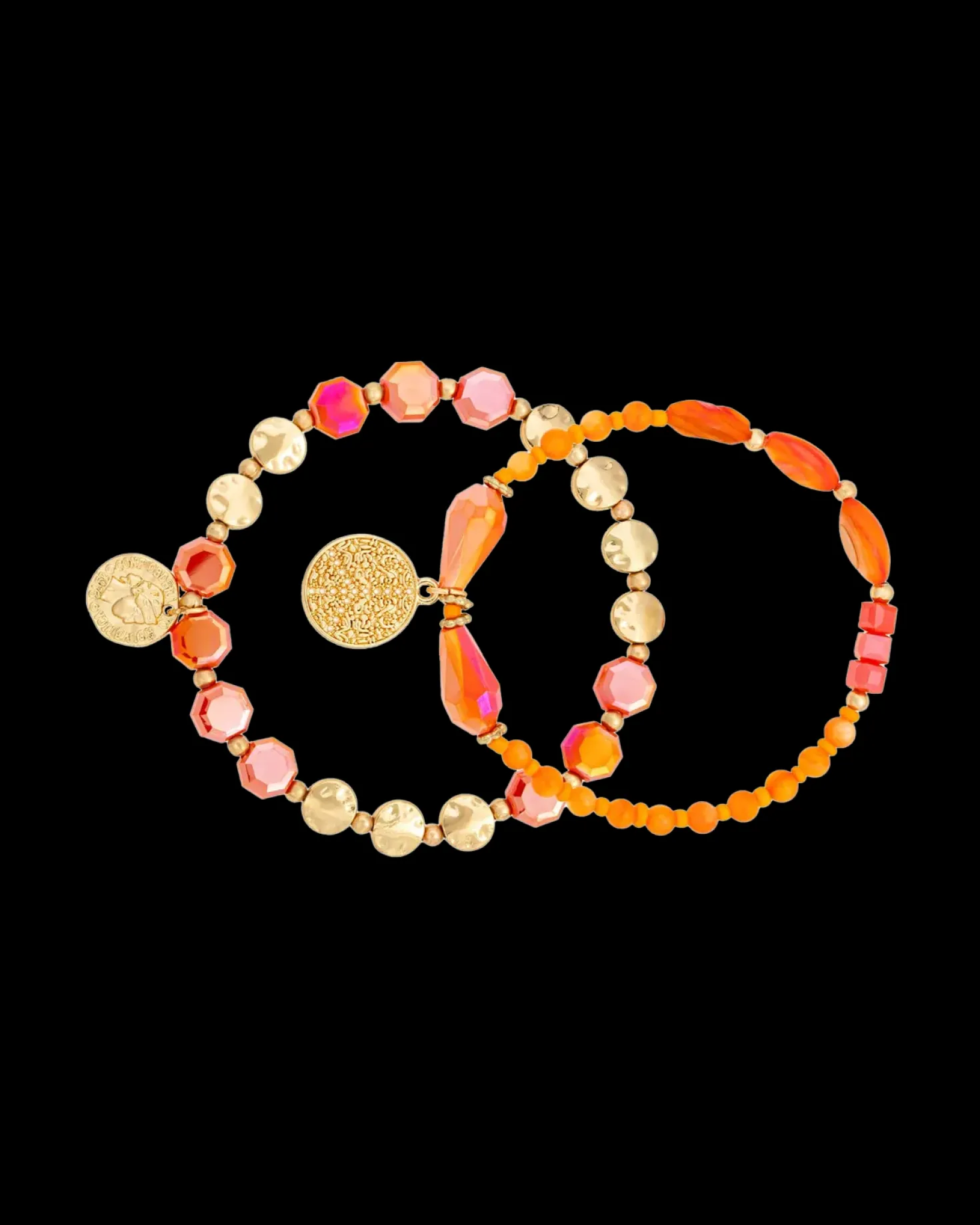 Ensemble de bracelets - Orange Shell