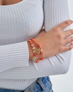 Ensemble de bracelets - Orange Shell