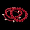 Ensemble de bracelets - Triple Red