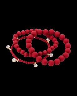 Ensemble de bracelets - Triple Red