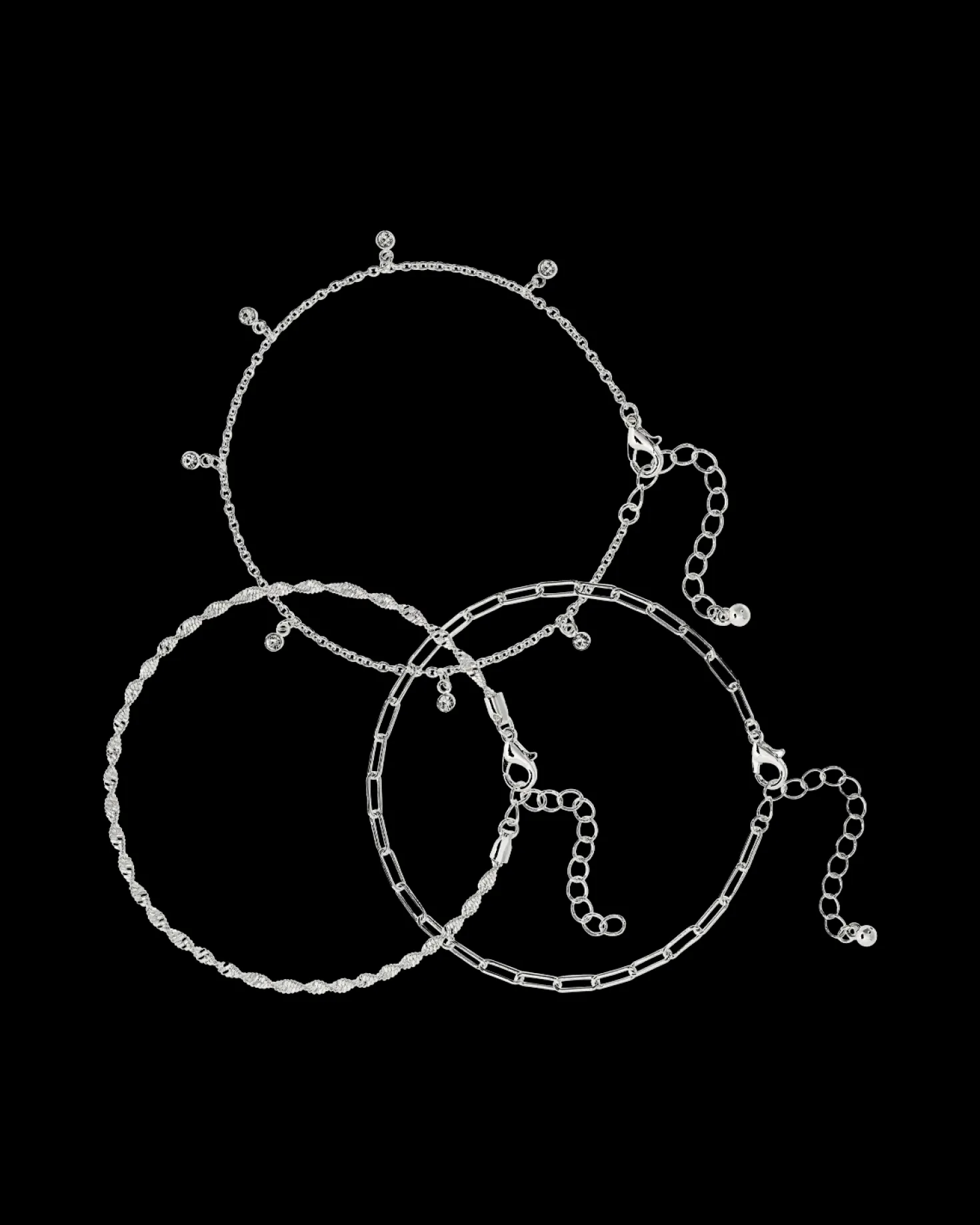 Ensemble de bracelets de cheville - Classy Trio