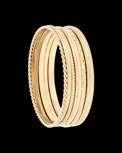 Ensemble de bracelets joncs - Golden Classic