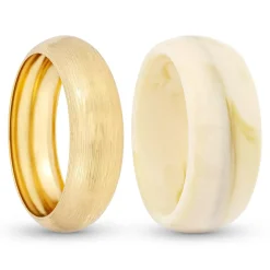 Ensemble de bracelets joncs - Golden Marble