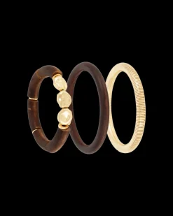 Ensemble de bracelets joncs - Golden Earth