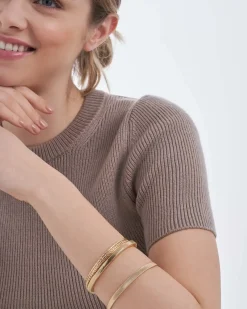Ensemble de bracelets joncs - Golden Essentials
