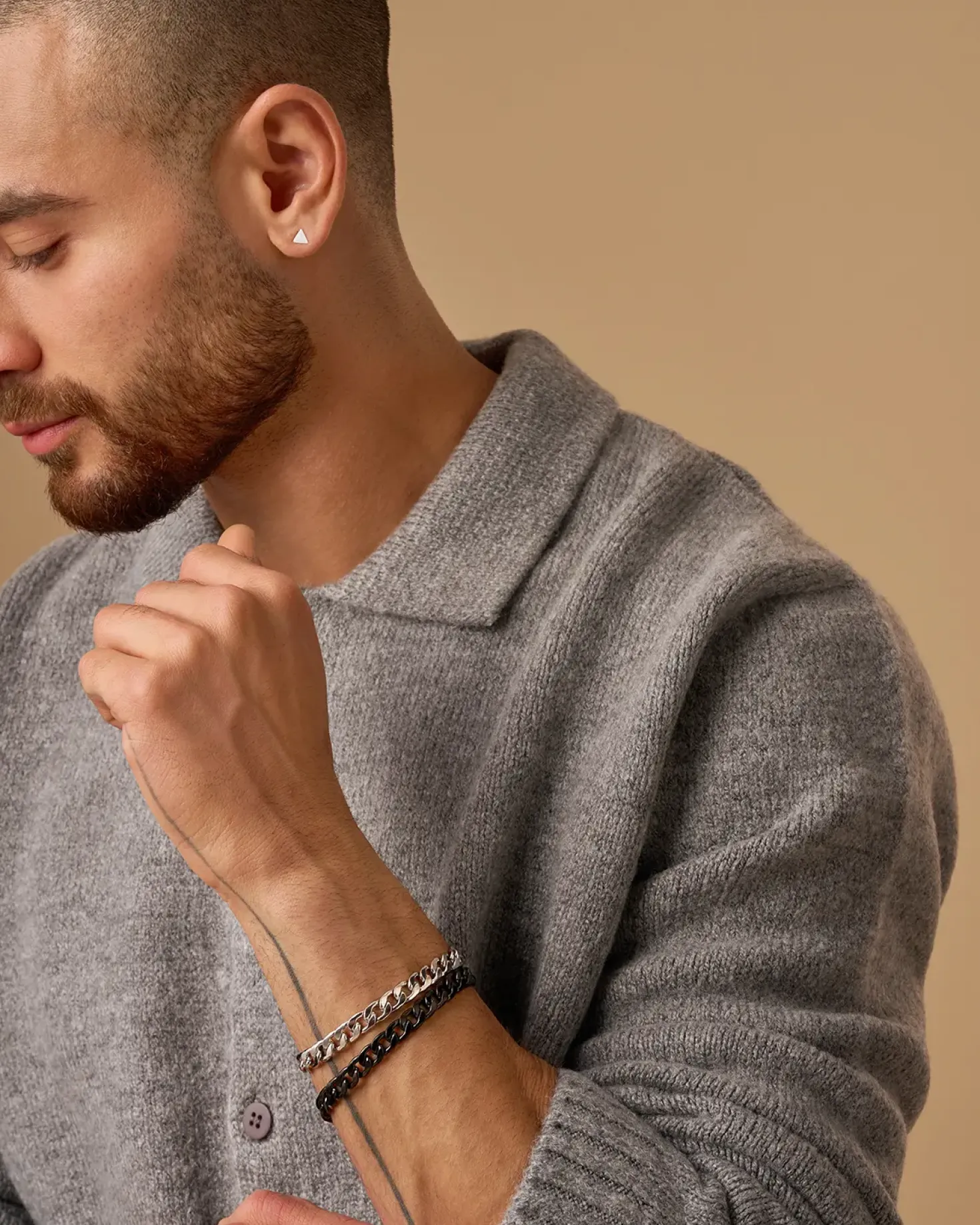 Ensemble de bracelets pour hommes - Chunky Chains
