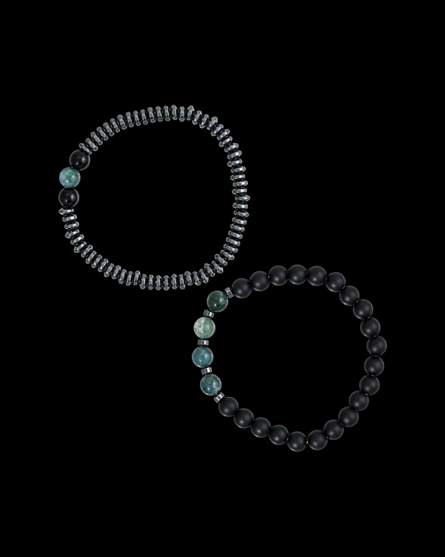 Ensemble de bracelets pour homme - Agate Gems