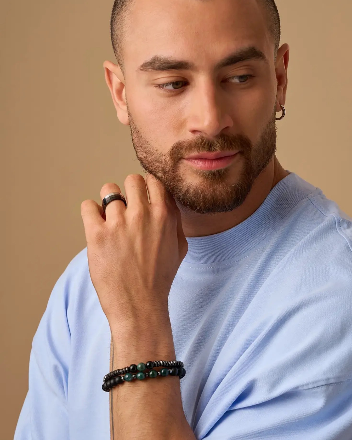 Ensemble de bracelets pour homme - Agate Gems
