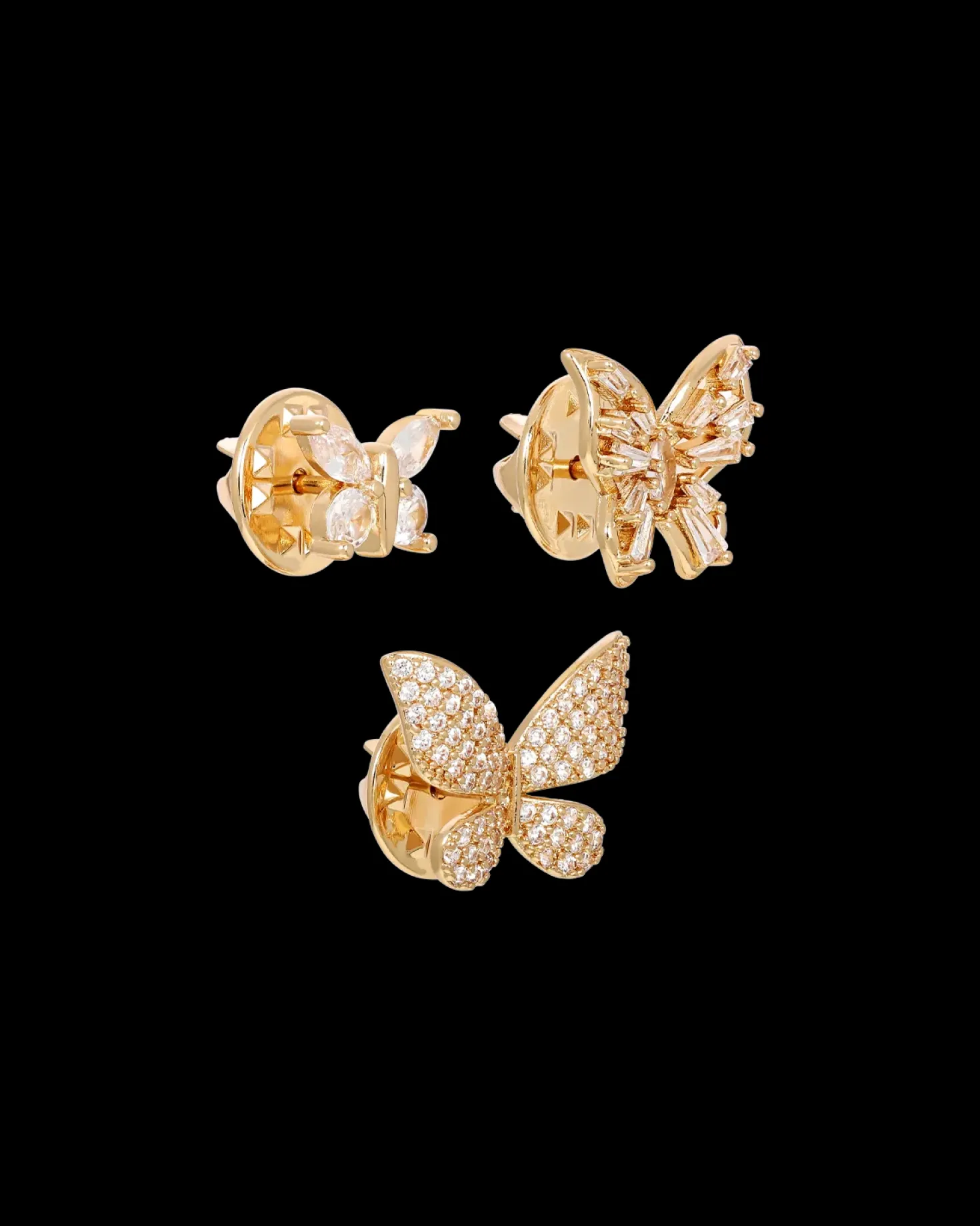 Ensemble de broches - Golden Trio